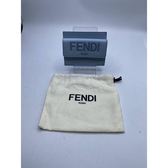 Fendi CC Flat Case Ice Blue Wallet  319948 - Picture 1 of 9